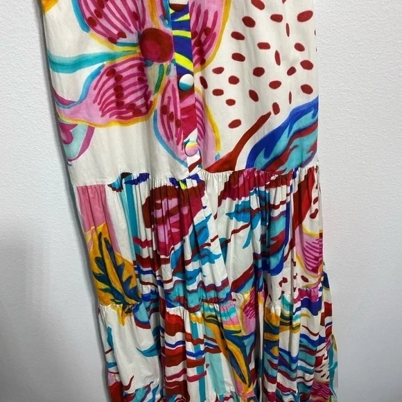 PatBo Flora Textured Tiered Flowy Maxi Dress NWT - Picture 9 of 14